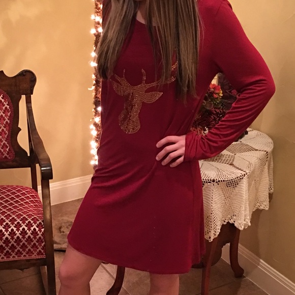 Sequined Deer Tunic - Picture 2 of 3