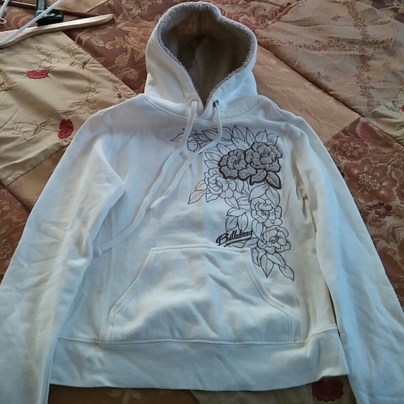 โ๏ธWhite Billabong Sweatshirt w/ fleecy hood