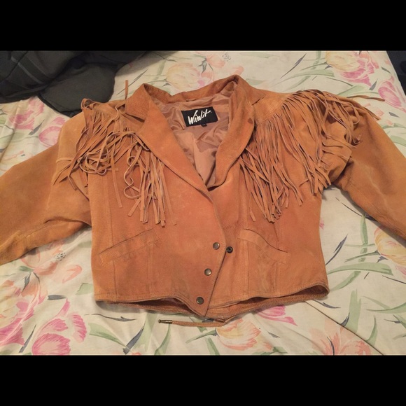 Cute fringe leather jacket
