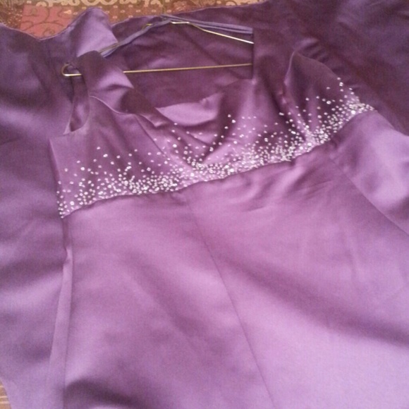 Purple dress with sequins