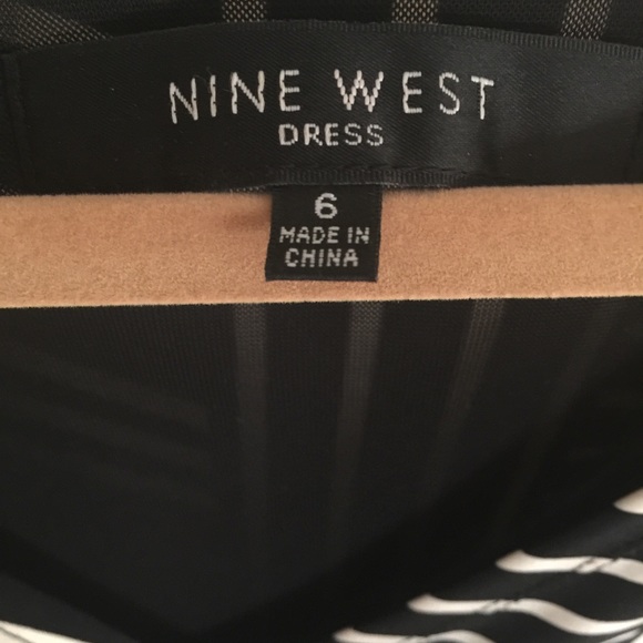 Stylish Black and White dress by Nine West..sz 6 - Picture 2 of 4