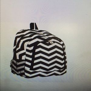 Black & white chevron backpack
