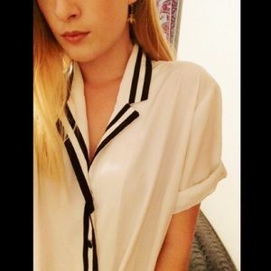 Vintage oversized sailor blouse