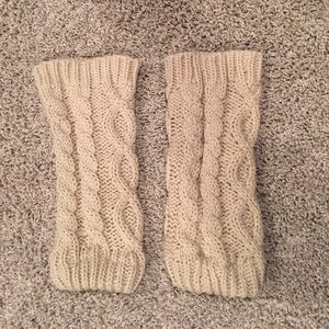 Oatmeal Colored Leg Warmers