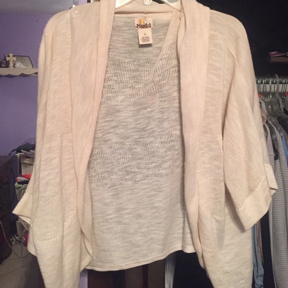 tan cardigan