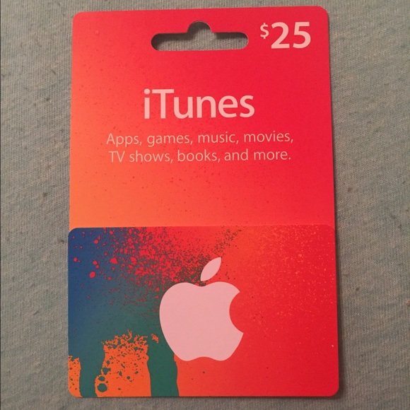 $25 iTunes gift card