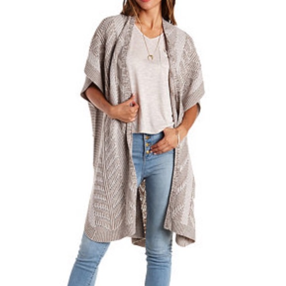 Poncho style cardigan