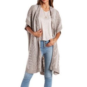 Poncho style cardigan