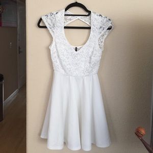 White lace dress