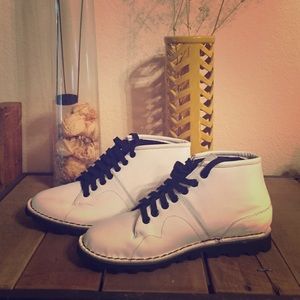 Brand new in box white TUK monkey boots size 6