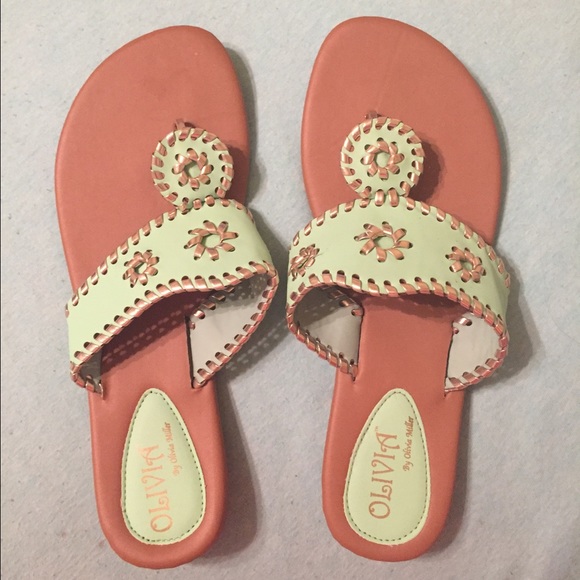 Mint green sandals