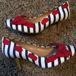 Gianni Bini striped pumps