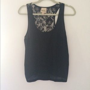Lacey black top