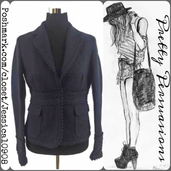 J. Crew Jackets & Blazers - J.Crew Navy Single Button Silk Lined Blazer