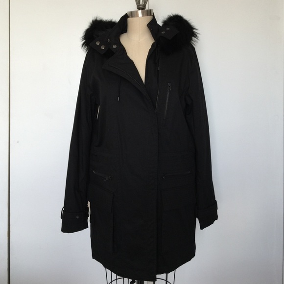 NWT- Vince hooded parka w/removable fur