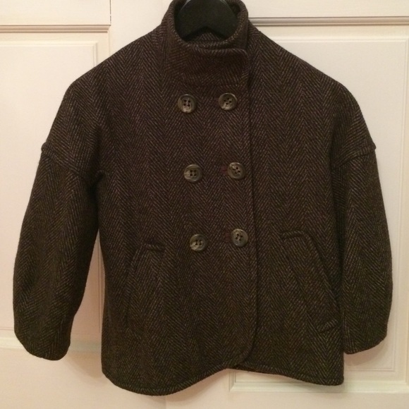 Bcbgmaxazria cropped wool coat