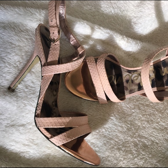 Sam Edelman blush strappy heels