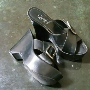 Carlos Santana Wonder wedge shoes