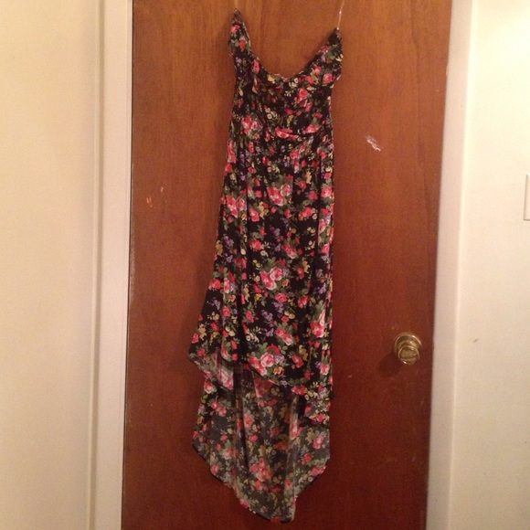 High low floral dress