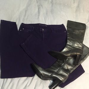 Michael Kors purple skinny jean