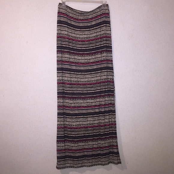 dELiA's Aztec Print Maxi Skirt