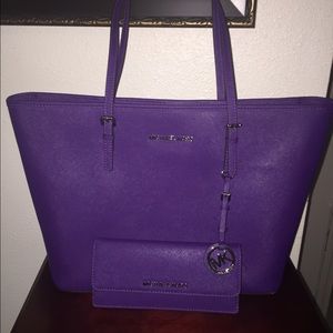 GRAPE MICHAEL KORS TOTE SET