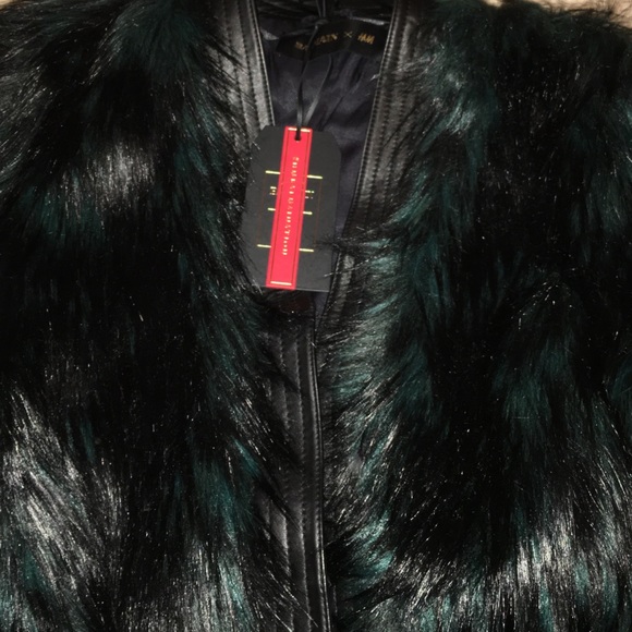 H&M Balmain leather fur jacket - Picture 2 of 4