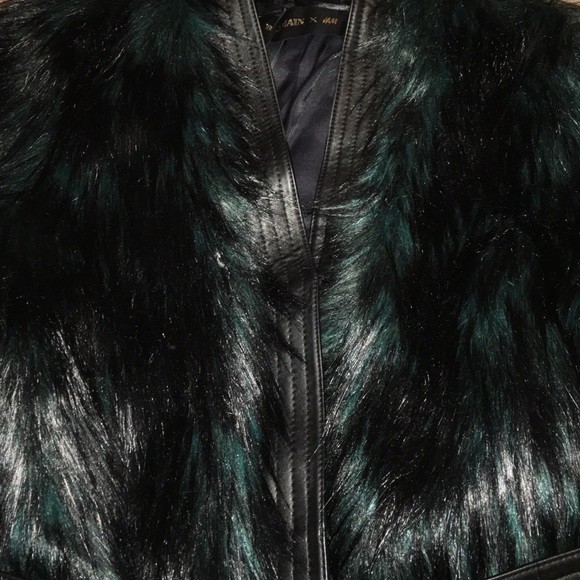H&M Balmain leather fur jacket - Picture 3 of 4