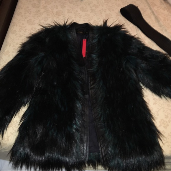 H&M Balmain leather fur jacket - Picture 4 of 4