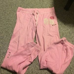 Pink sweatpants