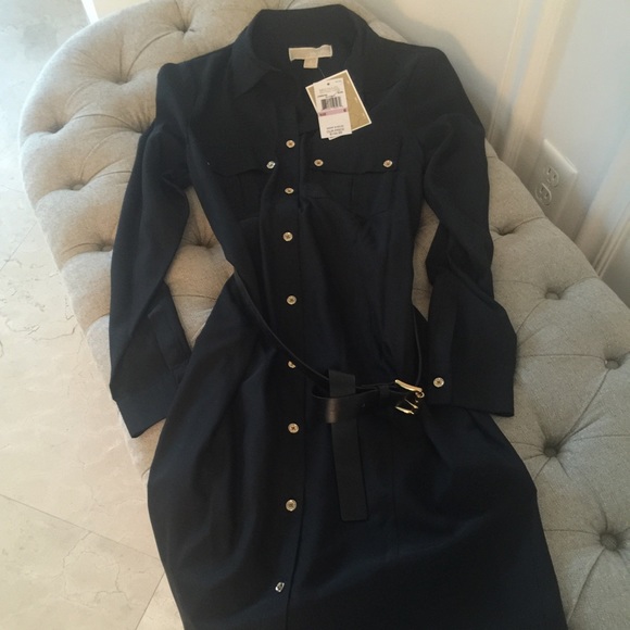 Michael Kors silk shirt dress