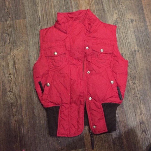 True religion ski vest red xd
