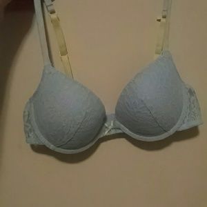 Light blue lace bra