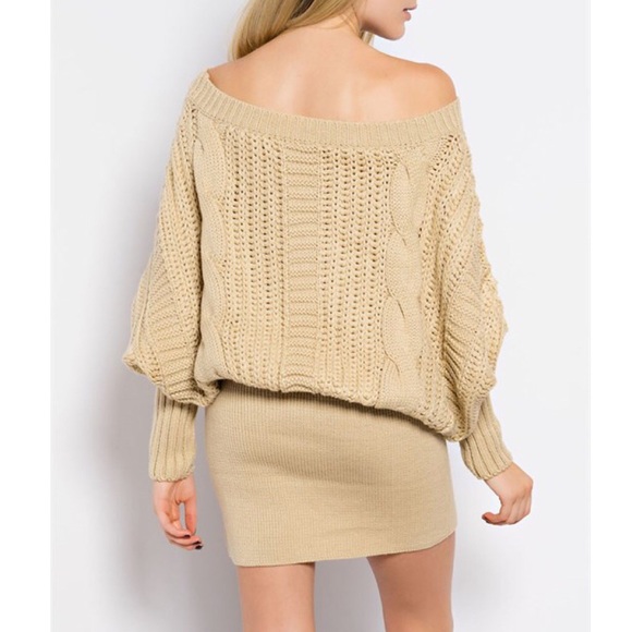 X "Sculptor" Loose Long Sleeve Sweater Dress - Picture 3 of 4