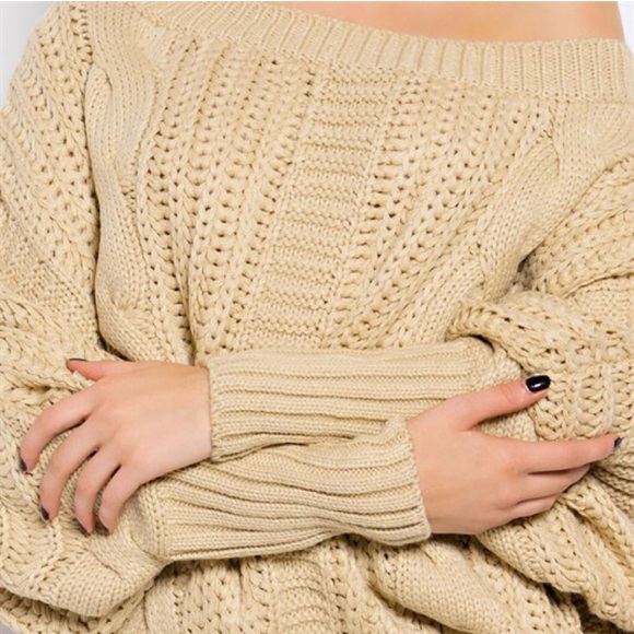 X "Sculptor" Loose Long Sleeve Sweater Dress - Picture 4 of 4