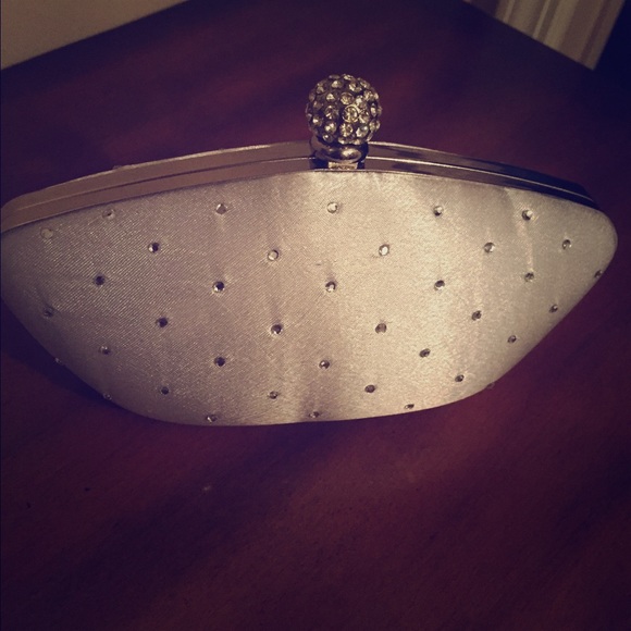 Zara Handbags - Classy Silver Sequined Clutch