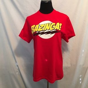 Red 'Bazinga' T-shirt