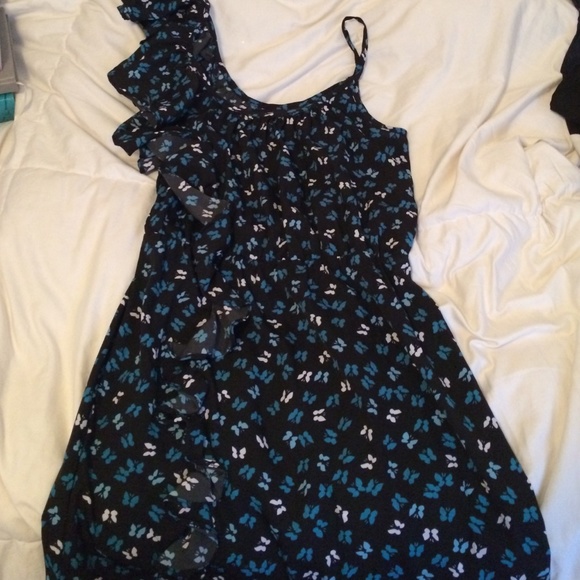 Butterfly ruffled dress