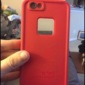 iPhone 6 Red lifeproof case!! New!