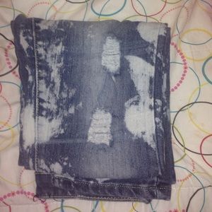 Thrill worn out distressed torn jeans