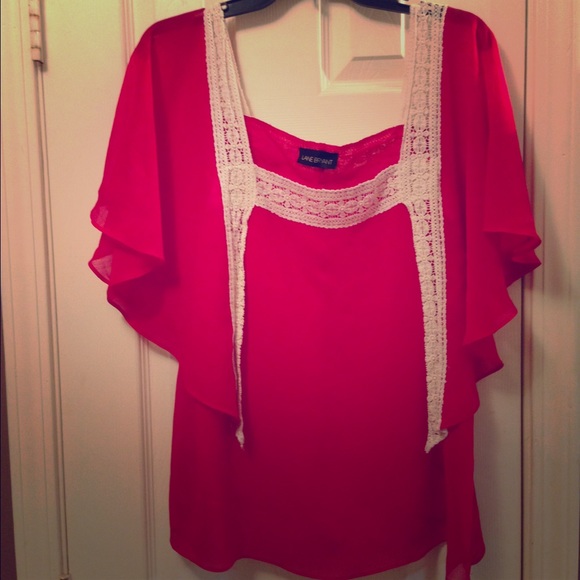 Super cute Lane Bryant red tunic