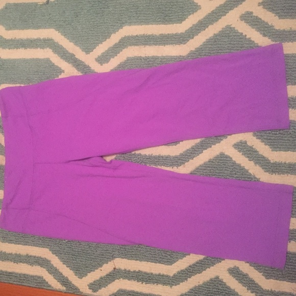 Purple lululemon crops size 10