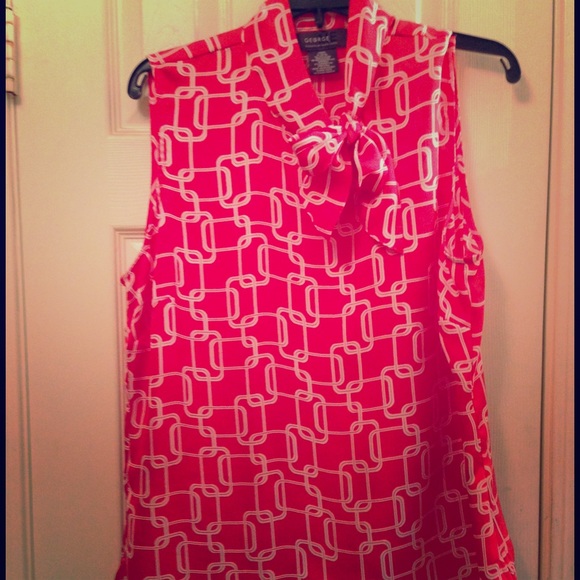 George sleeveless silky top