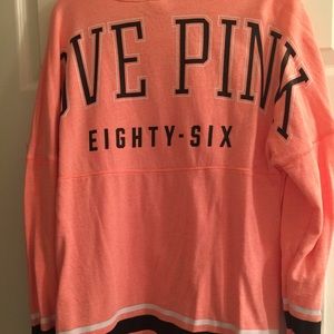 Orange PINK crew neck top