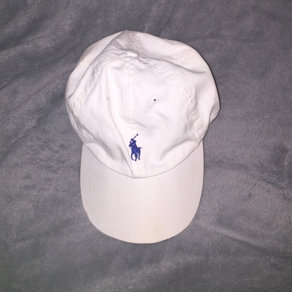 white polo Ralph Lauren hat