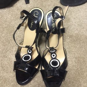 Cole Haan strappy wedges! New! 8B