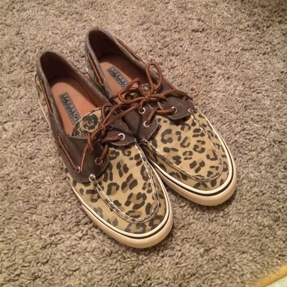 Cheetah print Sperrys - Picture 1 of 1