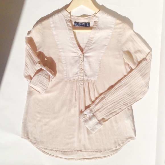 Cream Cotton Blouse