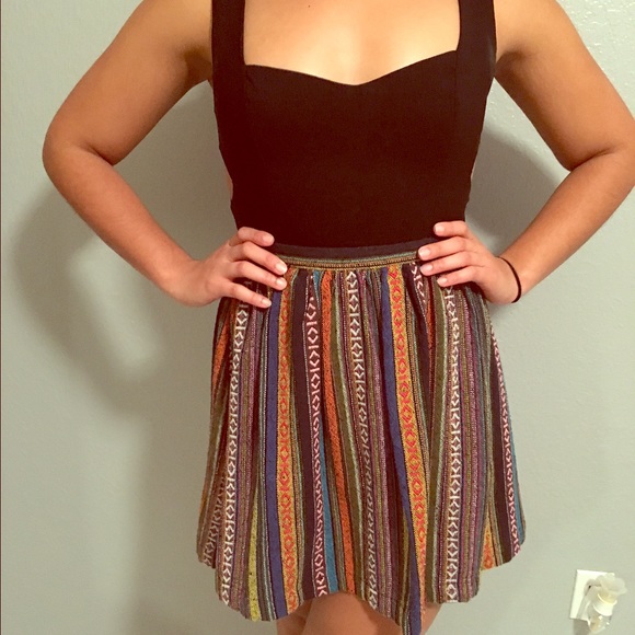 Dresses & Skirts - Unique!! black tribal dress.