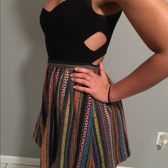 Unique!! black tribal dress. - Picture 2 of 4